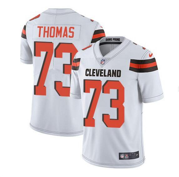 Men's Joe Thomas #73 Browns Limited Player Jersey White