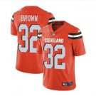 Men's Jim Brown #32 Browns Limited Player Jersey Orange