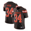 Men's Carlos Hyde #34 Browns Limited Player Jersey Brown