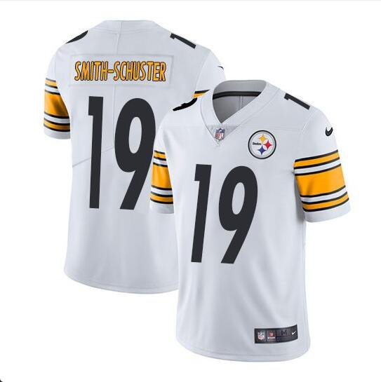 Men's JuJu Smith-Schuster #19 Steelers Limited Player Jersey White