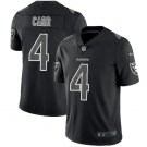 Men's Derek Carr #4 Raiders Limited Player Jersey Black Hyphenation