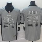 Men's Marshawn Lynch #24 Raiders Limited Player Jersey Gray Drift Fashion