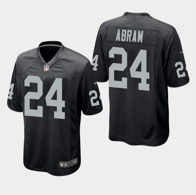 Men's Johnathan Abram #24 Raiders Game Player Jersey Black