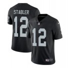 Men's Kenny Stabler #12 Raiders Limited Player Jersey Black