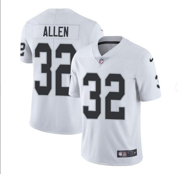 Men's Marcus Allen #32 Raiders Limited Player Jersey White