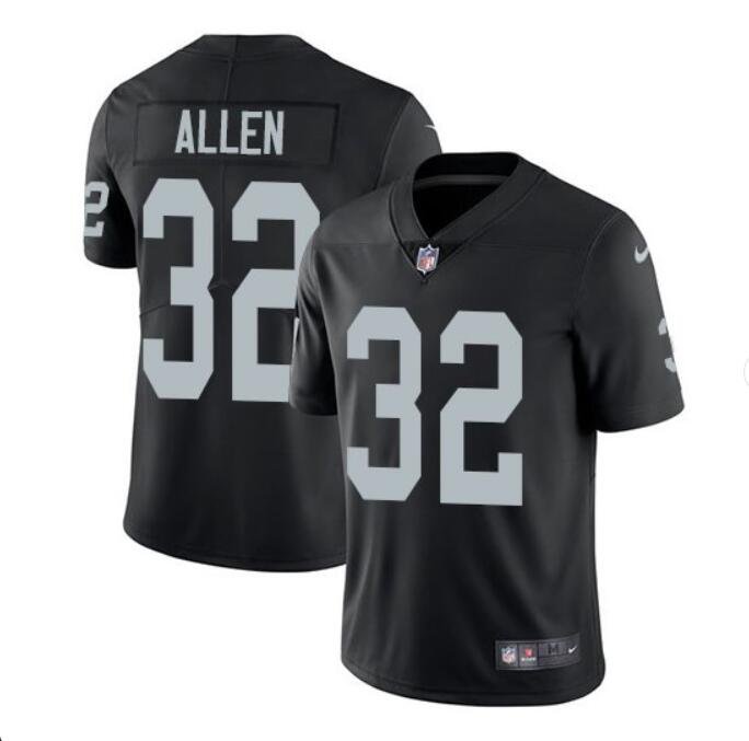 Men's Marcus Allen #32 Raiders Limited Player Jersey Black