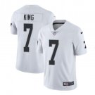 Men's Marquette King #7 Raiders Limited Player Jersey White