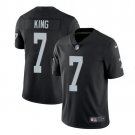 Men's Marquette King #7 Raiders Limited Player Jersey Black