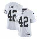 Men's Ronnie Lott #42 Raiders Limited Player Jersey White