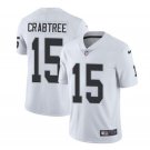 Men's Michael Crabtree #15 Raiders Limited Player Jersey White