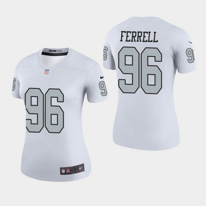 Women's Clelin Ferrell #96 Raiders 2019 Rush Legend Player Jersey White