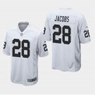 Men's Josh Jacobs #28 Raiders Game Player Jersey White