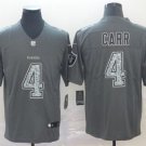 Men's Derek Carr #4 Raiders Static Limited Player Jersey Gray