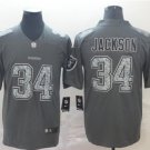 Men's Bo Jackson #34 Raiders Static Limited Player Jersey Gray
