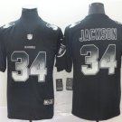 Men's Bo Jackson #34 Raiders 2019 Limited Player Jersey Black Smoke Fashion