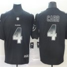 Men's Derek Carr #4 Raiders 2019 Limited Player Jersey Black Smoke Fashion