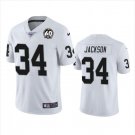 Men's Bo Jackson #34 Raiders 60th Anniversary Limited Player Jersey White