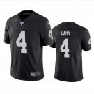 Men's Derek Carr #4 Raiders 100th Season Limited Player Jersey Black