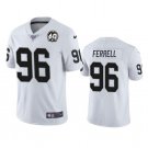 Men's Clelin Ferrell #96 Raiders 60th Anniversary Limited Player Jersey White