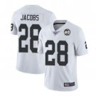 Men's Josh Jacobs #28 Raiders 60th Anniversary Limited Player Jersey White
