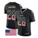 Men's Josh Jacobs #28 Raiders Limited Player Jersey Black USA Flag