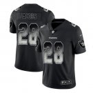 Men's Josh Jacobs #28 Raiders 2019 Limited Player Jersey Black Smoke Fashion