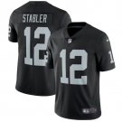 Men's Kenny Stabler #12 Raiders Limited Player Jersey Black
