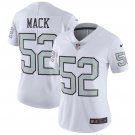 Women's Khalil Mack #52 Raiders Color Rush Limited Player Jersey White