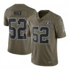 Men's Khalil Mack #52 Raiders Limited Player Jersey Olive