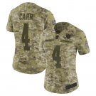 Women's Derek Carr #4 Raiders Salute to Service Limited Player Jersey Camo