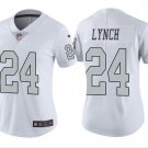 Women's Marshawn Lynch #24 Raiders Color Rush Limited Player Jersey White
