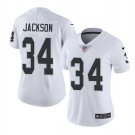 Women's Bo Jackson #34 Raiders Limited Player Jersey White