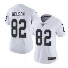 Women's Jordy Nelson #82 Raiders Limited Player Jersey White