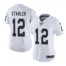 Women's Kenny Stabler #12 Raiders Limited Player Jersey White