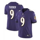 Men's Justin Tucker #9 Ravens Limited Player Jersey Purple
