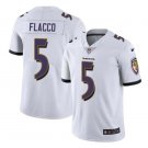 Men's Joe Flacco #5 Ravens Limited Player Jersey White
