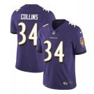 Men's Alex Collins #34 Ravens Limited Player Jersey Purple