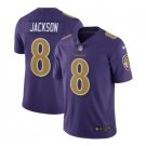 Men's Lamar Jackson #8 Ravens Color Rush Limited Player Jersey Purple