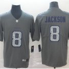 Men's Lamar Jackson #8 Ravens Static Limited Player Jersey Gray