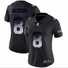 Women's Lamar Jackson #8 Ravens 2019 Limited Player Jersey Black Smoke Fashion
