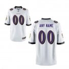 Custom Men's Ravens Limited Player Jersey White