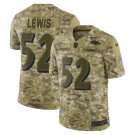 Men's Ray Lewis #52 Ravens Salute to Service Limited Player Jersey Camo