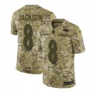 Men's Lamar Jackson #8 Ravens Salute to Service Limited Player Jersey Camo