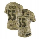 Women's Terrell Suggs #55 Ravens Salute to Service Limited Player Jersey Camo