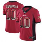 Men's Jimmy Garoppolo #10 49ers Limited Player Jersey Red Drift Fashion