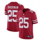 Men's Richard Sherman #25 49ers Limited Player Jersey Red