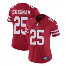 Women's Richard Sherman #25 49ers Limited Player Jersey Red