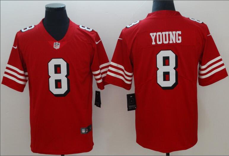 Men's Steve Young #8 49ers Color Rush Limited Player Jersey Red