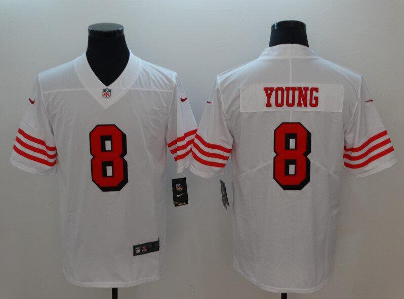Men's Steve Young #8 49ers Color Rush Limited Player Jersey White