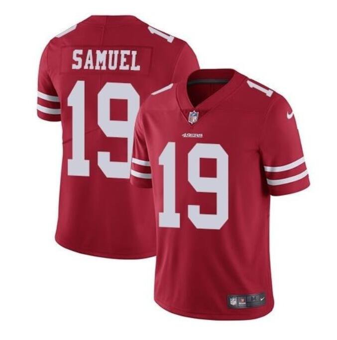 Men's Deebo Samuel #19 49ers Limited Player Jersey Red
